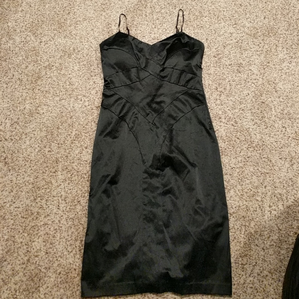 XOXO black sleek formal dress